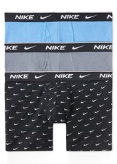 Nike Men's 3-Pk. Dri-fit Essential Cotton Stretch Boxer Briefs - Swoosh