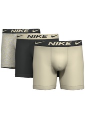 Nike Men's 3-Pk. Dri-Fit Essential Micro Boxer Briefs - TECHGEN PRINT/ANTHRACITE/COCONUT MILK