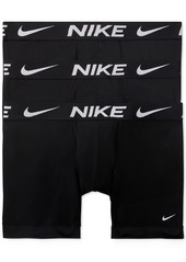 Nike Men's 3-Pk. Dri-Fit Essential Micro Boxer Briefs - Nike Logo Print