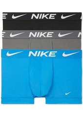 Nike Men's 3-Pk. Dri-fit Essential Micro Trunk - Black Nike Logo