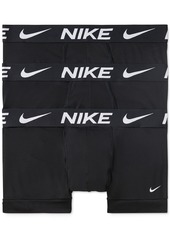 Nike Men's 3-Pk. Dri-fit Essential Micro Trunk - Black Nike Logo