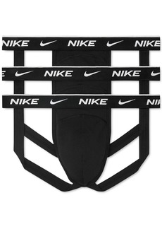 Nike Men's 3-Pk. Dri-fit Essential Cotton Stretch Jock Strap - Black
