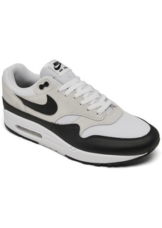 Nike Men's Air Max 1 Casual Sneakers from Finish Line - White/Black