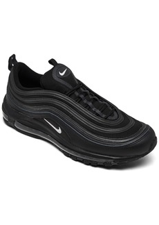 Nike Men's Air Max 97 Running Casual Sneakers from Finish Line - Black, White