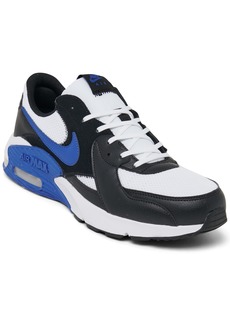 Nike Men's Air Max Excee Casual Sneakers from Finish Line - Black, Game Royal