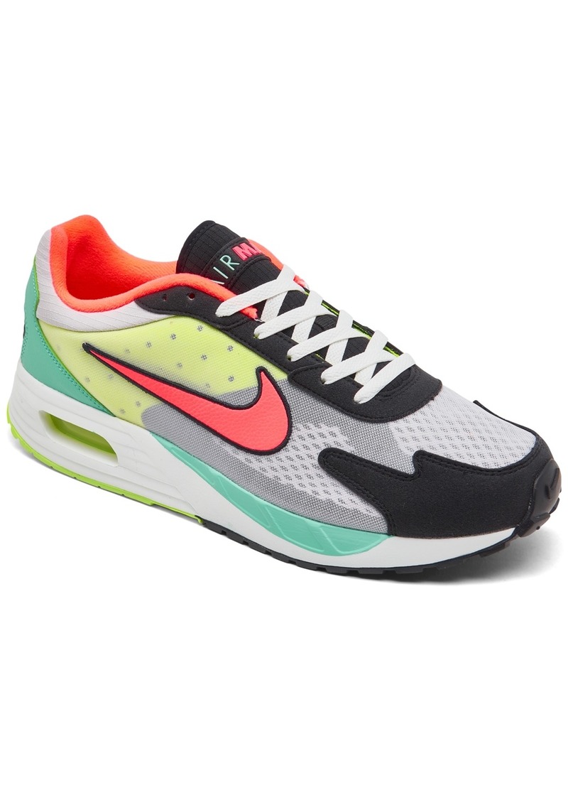 Nike Men's Air Max Solo Casual Sneakers from Finish Line - Vast Gray, Volt, Hot Punch
