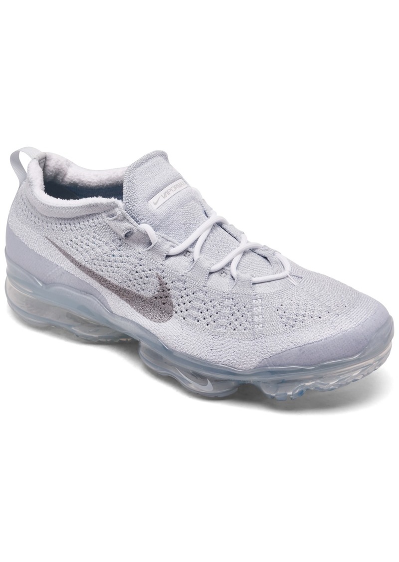 Nike Men's Air VaporMax 2023 Fly Knit Running Sneakers from Finish Line - Pure Platinum, White
