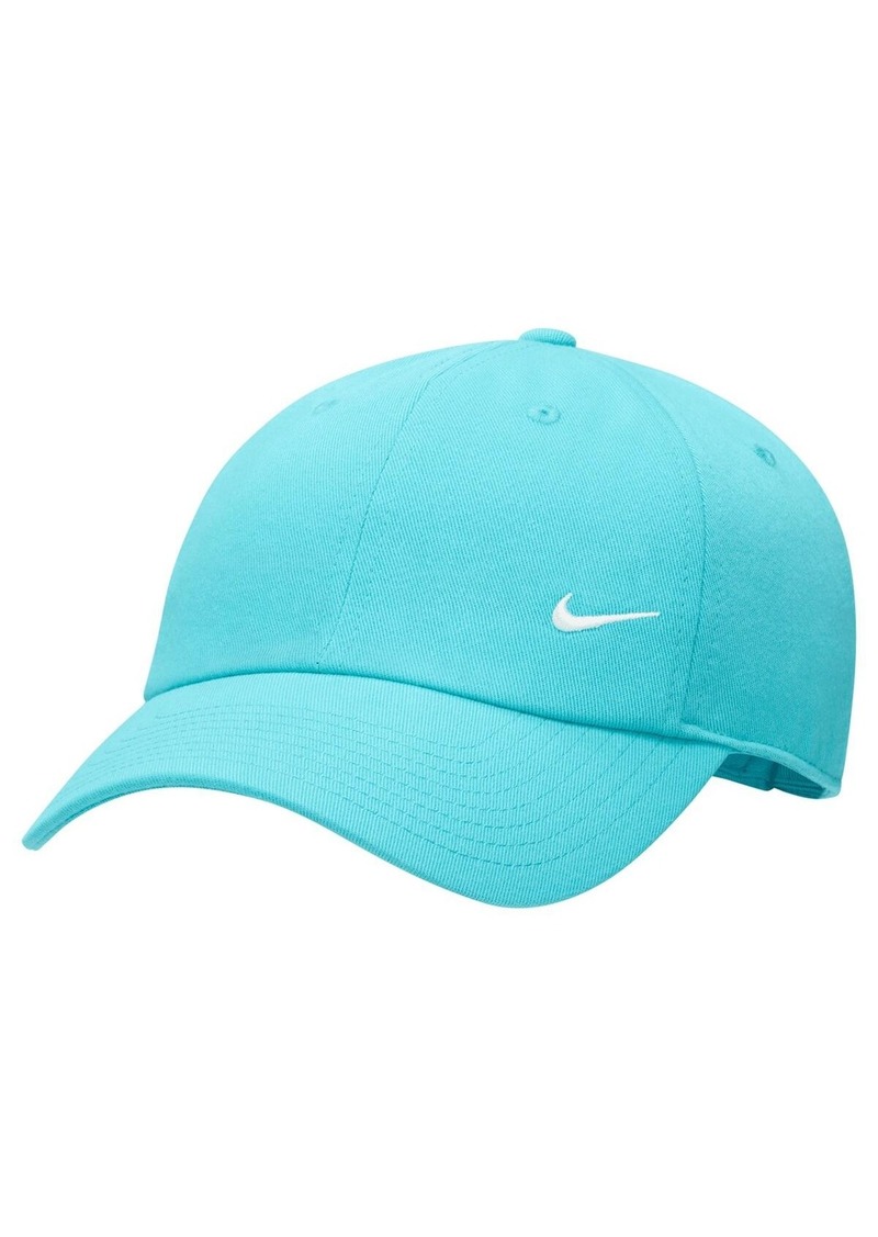 Nike Men's and Women's Aqua Swoosh Club Performance Adjustable Hat - Aqua