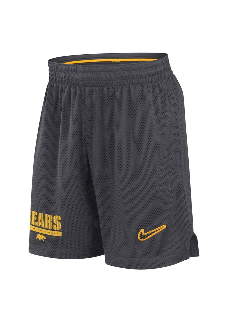 Nike Men's Anthracite Cal Bears 2024 Sideline Mesh Shorts - Anthracite