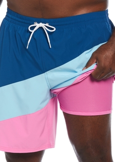 "Nike Men's Big & Tall Color Surge Colorblocked 9"" Swim Trunks - Playful Pink"