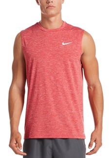 Nike Men's Big & Tall Men's Dri-fit Upf 40+ Heathered Sleeveless Rash Guard - University Red