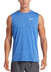 Nike Men's Big & Tall Men's Dri-fit Upf 40+ Heathered Sleeveless Rash Guard - Particle Grey