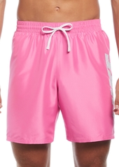"Nike Men's Big Block Logo Volley 7"" Swim Trunks - Playful Pink"