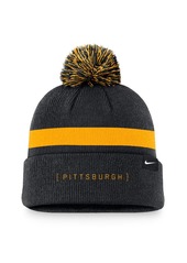 Nike Men's Black Pittsburgh Pirates Hometown Peak Cuffed Knit Hat with Pom - Black