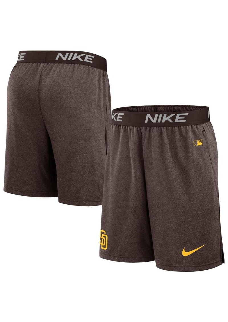 Nike Men's Brown San Diego Padres Authentic Collection Practice Performance Shorts - Brown