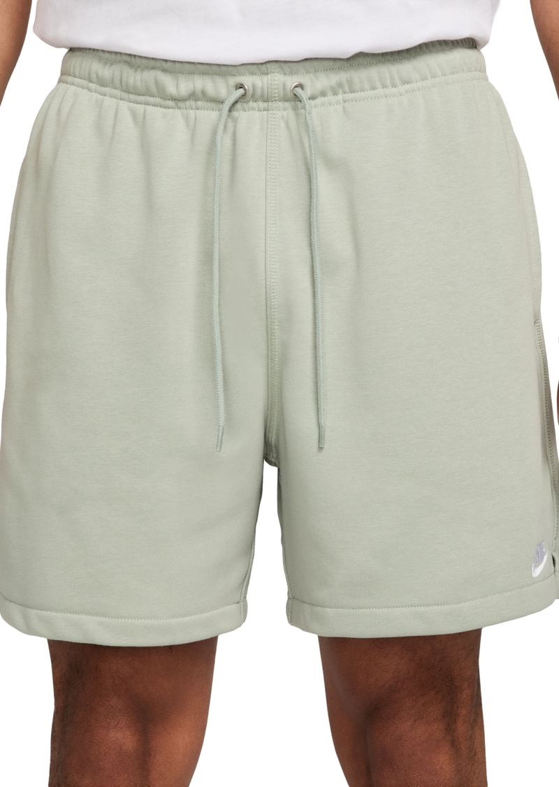 Nike Men's Club French Terry Flow Shorts - Jade Horizon/jade Horizon/white