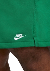 Nike Men's Club French Terry Flow Shorts - Jade Horizon/jade Horizon/white