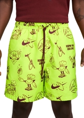 "Nike Men's Club Woven Printed 6"" Shorts - Hot Punch"