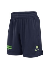 Nike Men's College Navy Seattle Seahawks 2024 Sideline Performance Mesh Shorts - College Navy, White