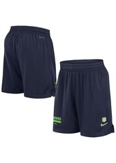 Nike Men's College Navy Seattle Seahawks 2024 Sideline Performance Mesh Shorts - College Navy, White