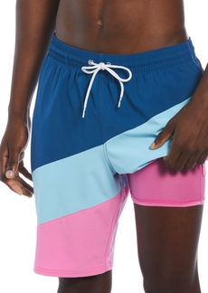 "Nike Men's Color Surge Colorblocked 9"" Swim Trunks - Playful Pink"