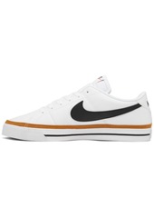 Nike Men's Court Legacy Casual Sneakers from Finish Line - White, Desert Ochre, Black