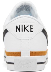 Nike Men's Court Legacy Casual Sneakers from Finish Line - White, Desert Ochre, Black