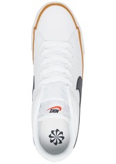 Nike Men's Court Legacy Casual Sneakers from Finish Line - White, Desert Ochre, Black