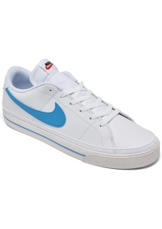 Nike Men's Court Legacy Next Nature Casual Sneakers from Finish Line - White, University Blue