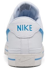 Nike Men's Court Legacy Next Nature Casual Sneakers from Finish Line - White, University Blue