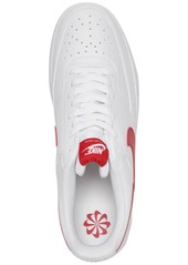 Nike Men's Court Vision Low Next Nature Casual Sneakers from Finish Line - White/Red