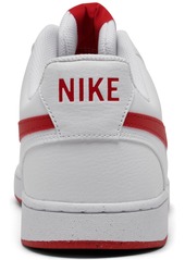 Nike Men's Court Vision Low Next Nature Casual Sneakers from Finish Line - White/Red