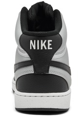 Nike Men's Court Vision Mid Next Nature Casual Sneakers from Finish Line - Light Smoke Gray, Black