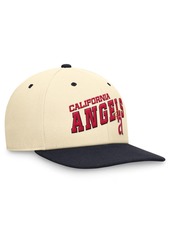 Nike Men's Cream/Navy California Angels Rewind Cooperstown Collection Performance Snapback Hat - Coconpitch