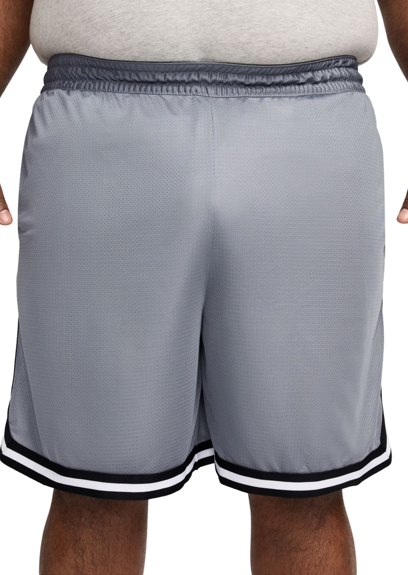 "Nike Men's Dna Dri-fit 8"" Basketball Shorts - Cool Grey/black/black"