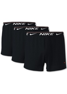 Nike Men's Dri-fit Ultra Comfort Knit Boxer Briefs, Pack of 3 - Black