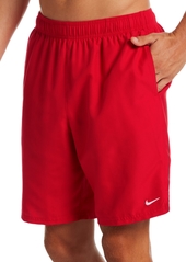 "Nike Men's Big & Tall Essential Lap Dwr Solid 9"" Swim Trunks - University Red"