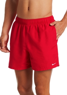 "Nike Men's Essential Lap Solid 5"" Swim Trunks - Univeristy Red"