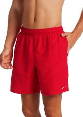 "Nike Men's Essential Lap Solid 7"" Swim Shorts - Aquarius Blue"