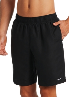 "Nike Men's Essential Lap Solid 9"" Swim Trunks - Black"