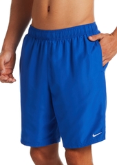"Nike Men's Essential Lap Solid 9"" Swim Trunks - Aquarius Blue"