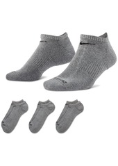 Nike Men's Everyday Plus Cushion Training No-Show Socks 3 Pairs - Black