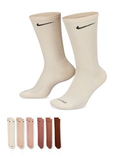 Nike Men's Everyday Plus Cushioned Training Crew Socks (6 Pairs) - Multicolor Peach