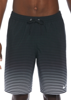 "Nike Men's Fade Stripe Breaker Ombre 9"" Swim Trunks - Black"