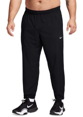 Nike Men's Form Dri-fit Standard-Fit Tapered-Leg Training Pants - Black/black/(reflective Silv)