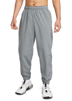Nike Men's Form Dri-fit Standard-Fit Tapered-Leg Training Pants - Smoke Grey/black/(reflective Silv)
