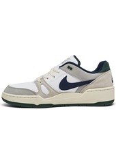 Nike Men's Full Force Low Casual Sneakers from Finish Line - White, Midnight Navy