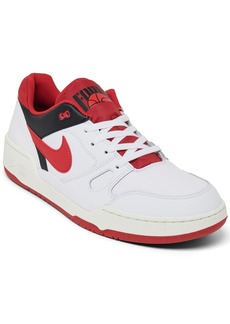 Nike Men's Full Force Low Casual Sneakers from Finish Line - White, Mystic Red