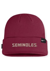 Nike Men's Garnet Florida State Seminoles On-Field Terra Waffle Cuffed Knit Hat - Garnet