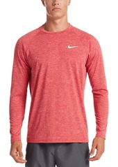 Nike Men's Heather Hydroguard Long Sleeve Swim T-Shirt - Particle Grey